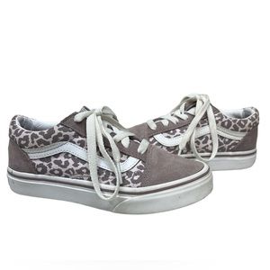 Vans Old Skool Orchid Ice Leopard Sneakers Size 1